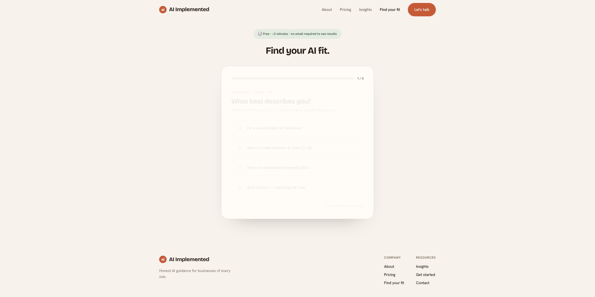 AI Implemented screenshot