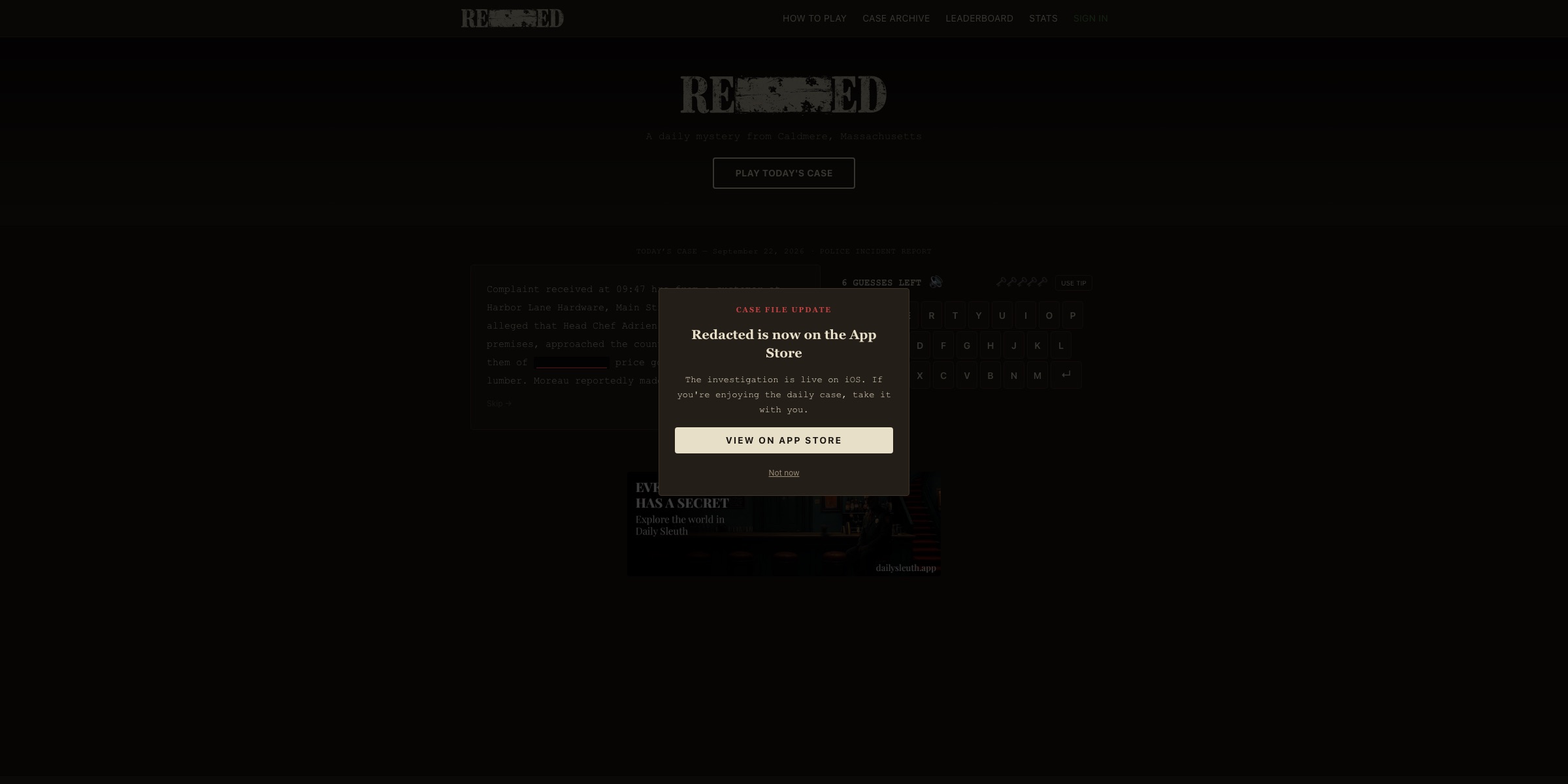 Redacted screenshot